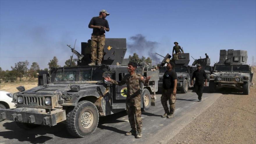Fuerzas iraquíes en la provincia de Al-Anbar.