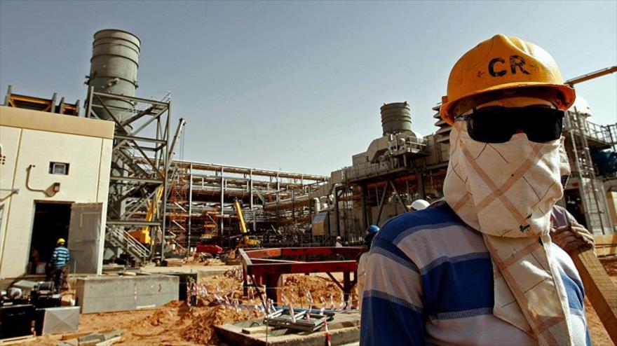 Compañía petrolera Khurais, en el sudeste de Riad, capital de Arabia Saudí.