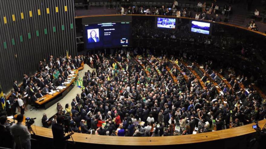 La Cámara de Diputados de Brasil, durante una sesión.