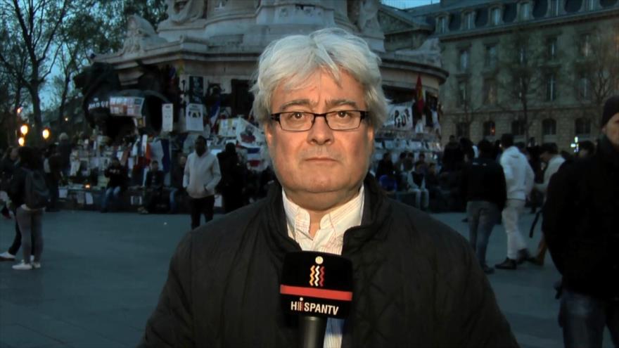 Latinos se implican en la Nuit Debout de París