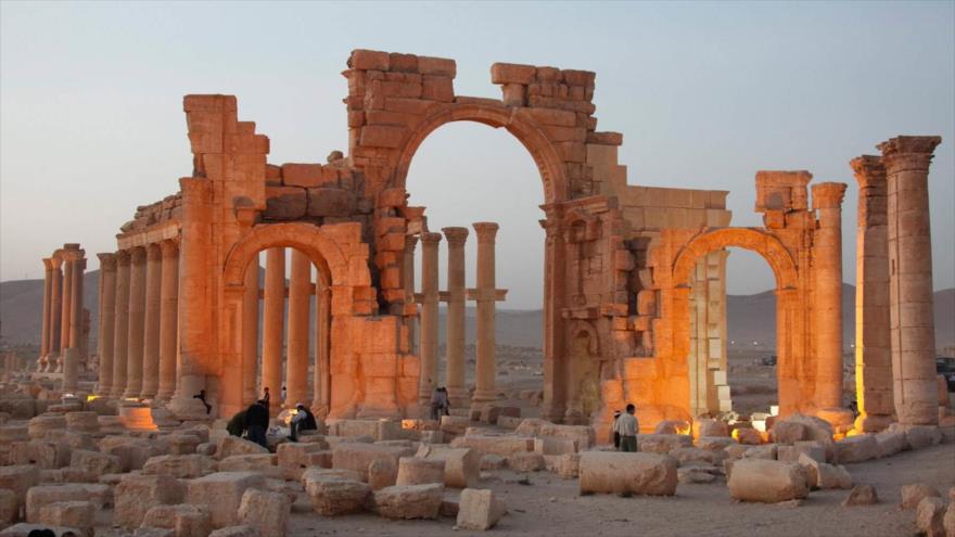 Las ruinas de la ciudad de Palmira.
