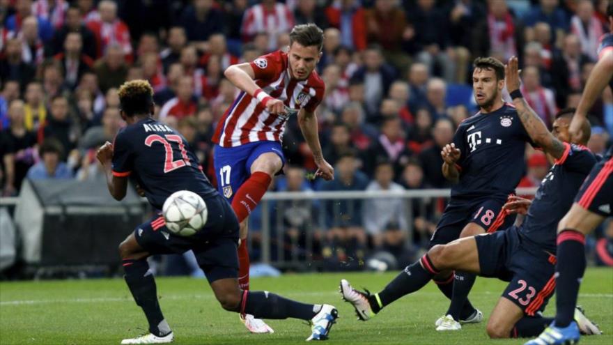 Saúl marca el gol de la victoria contra Bayern de Múnich. 27 de abril de 2016
