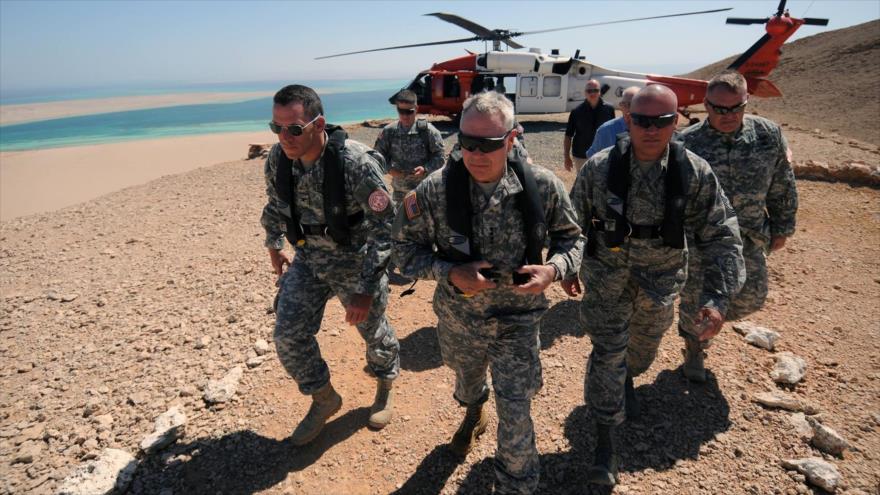 Autoridades militares de EE.UU. en la península egipcia del Sinaí.