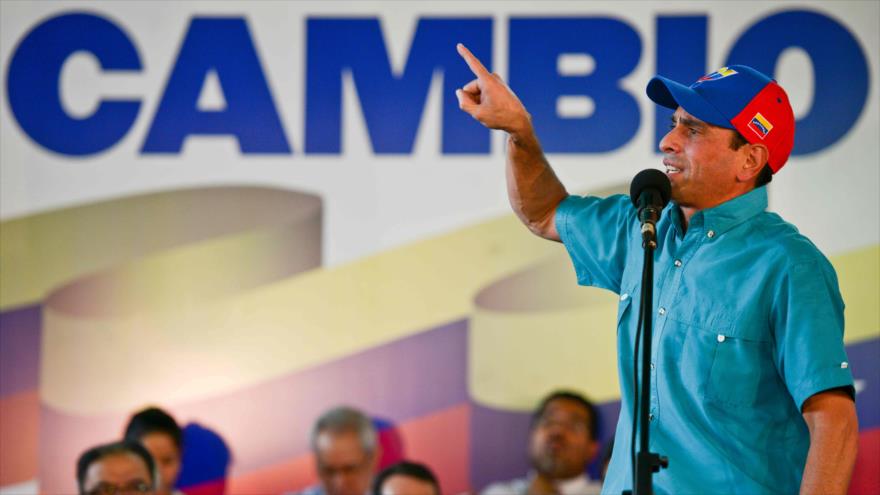 El dirigente opospitor venezolano, Henrique Capriles.