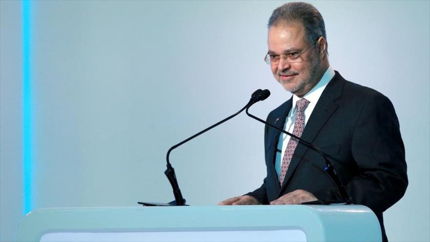 El ministro de Asuntos Exteriores del dimitido gobierno yemení, Abdelmalek al-Majlafi. 