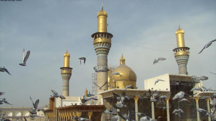 Mausoleo del séptimo Imam de los musulmanes chiíes, el Imam Musa al-Kazim (la paz sea con él) en la ciudad de Kazimiya, situada en el centro de Irak.