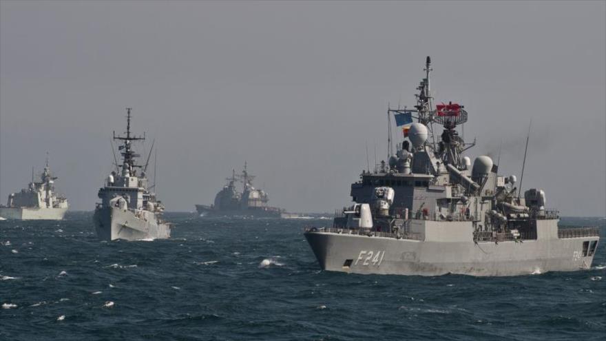 Buques de guerra de la OTAN en el mar Negro.