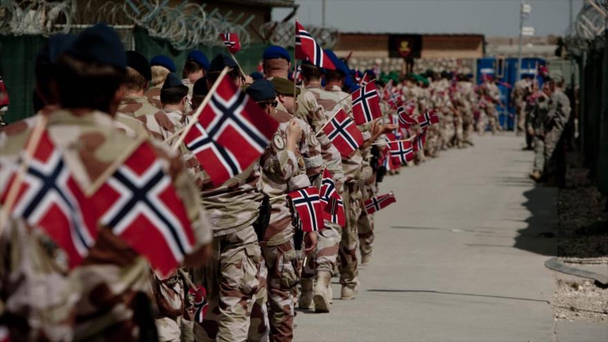 Soldados noruegos desplegados en una base militar en Afganistán, 17 de mayo de 2010. 