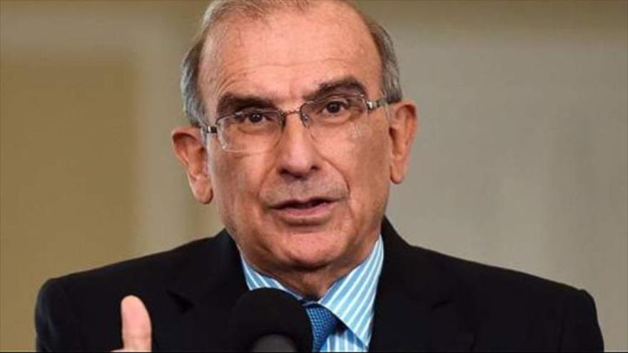 El jefe negociador del gobierno de Colombia en los diálogos de paz con la guerrilla de las FARC, Humberto de la Calle.