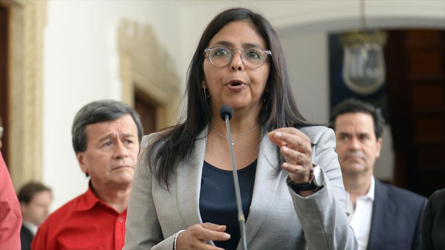 Canciller venezolana, Delcy Rodríguez.