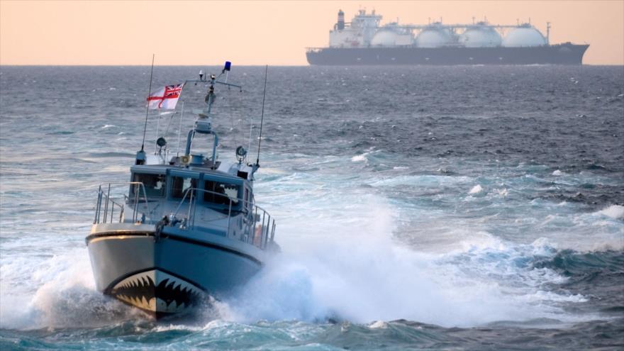 Un barco Sabre de la Armada del Reino Unido.