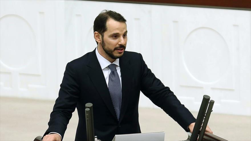 Berat Albayrak, ministro de Energía de Turquía y yerno del presidente turco, Recep Tayyip Erdogan.