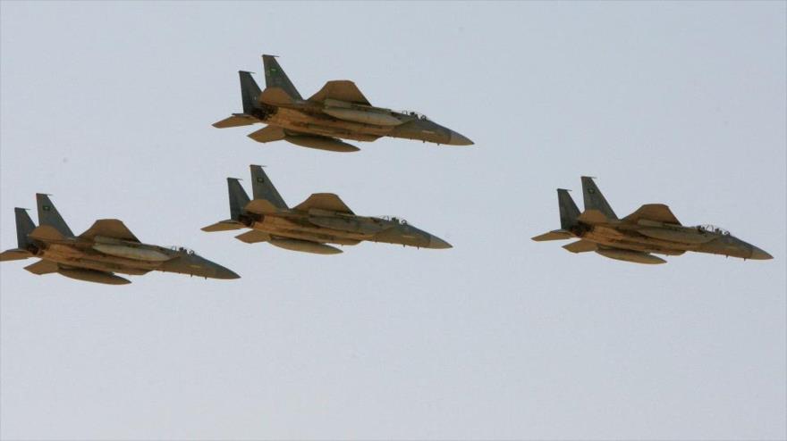 Cazabombardero saudí F-15, de producción estadounidense.