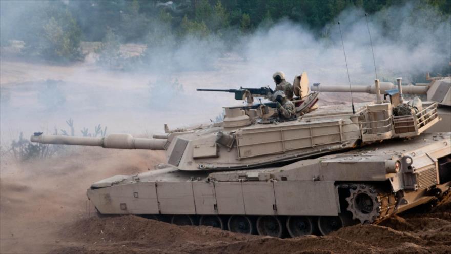 Tanques Abrams en Letonia.