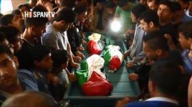 Palestinos acuden a funeral de niños quemados vivos en Gaza 