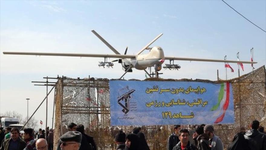 El avión no tripulado iraní Shahed 129.