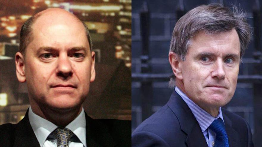 Lord Evans (izda.), el exdirector general del Servicio de Seguridad del Reino Unido (MI5), y John Sawers, exjefe de la Inteligencia Militar Británica (MI6).