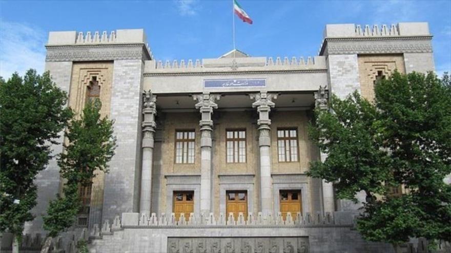 El edificio de la Cancillería iraní en Teherán, capital persa.