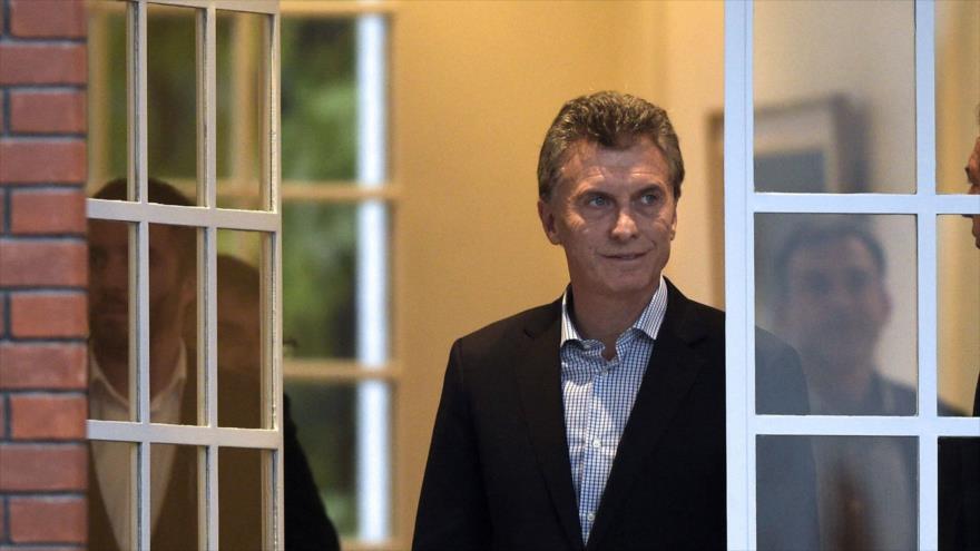 El presidente argentino, Mauricio Macri en la Casa Rosada (sede presidencial) en Buenos Aires, la capital, 6 de mayo de 2016.