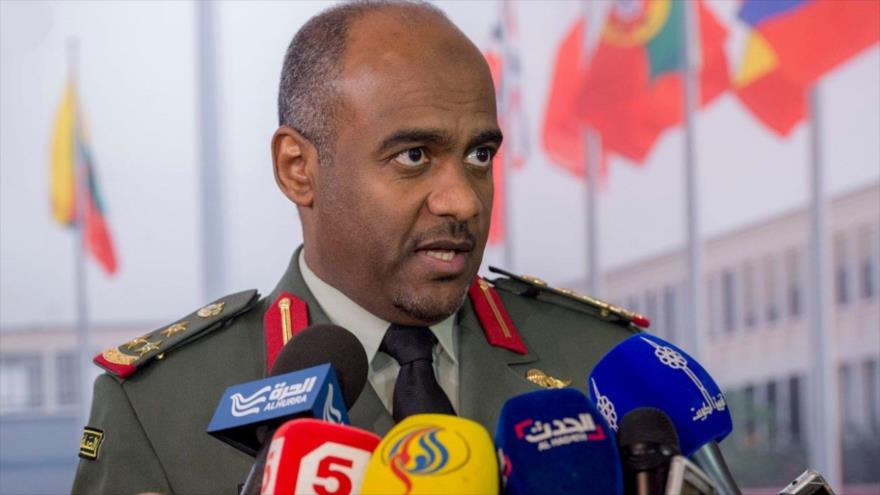 El portavoz militar de Arabia Saudí, el general de brigada Ahmad al-Asiri.