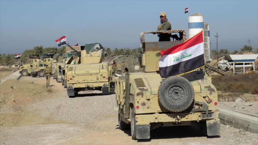 Unidades militares iraquíes toman posición al norte de Ramadi (centro).