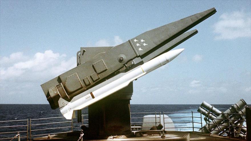 El sistema antimisiles estadounidense formado por los cohetes interceptores SM-2.