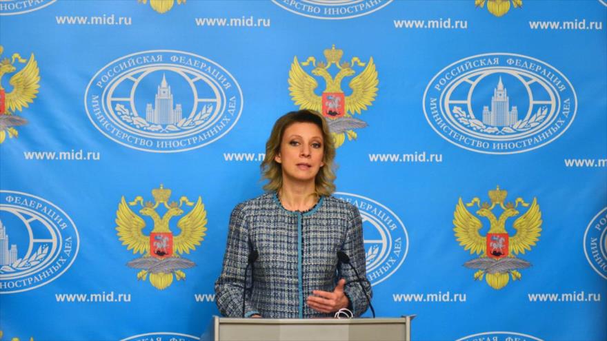 La portavoz de la Cancillería rusa, María Zajárova.