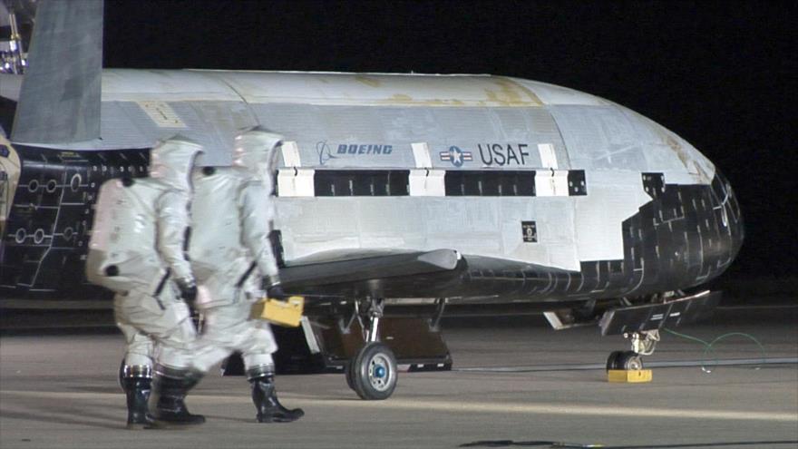 El X-37B, avión espacial secreto de la Fuerza Aérea estadounidense.