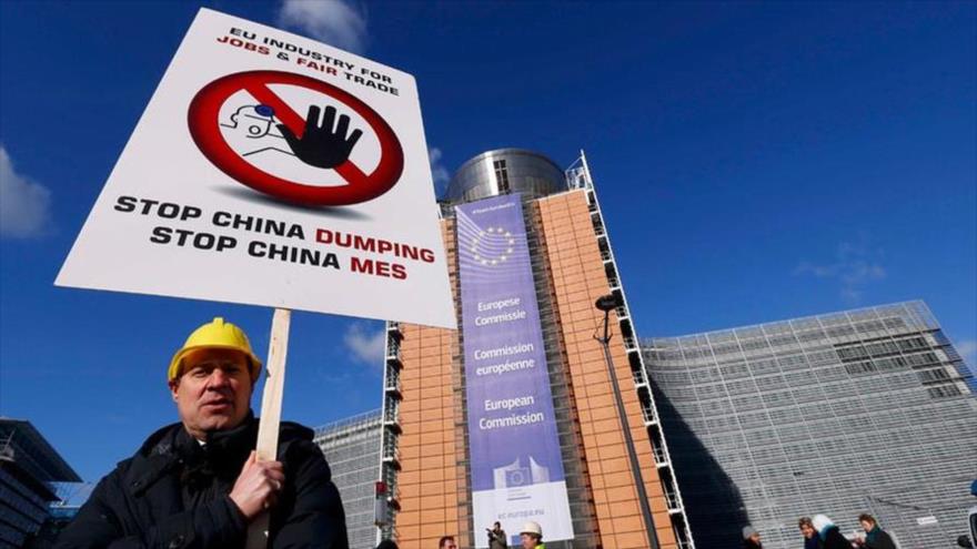 La siderurgia Europa contra el dumping de China.