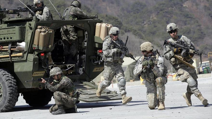 Soldados de infantería del Ejército estadounidense.