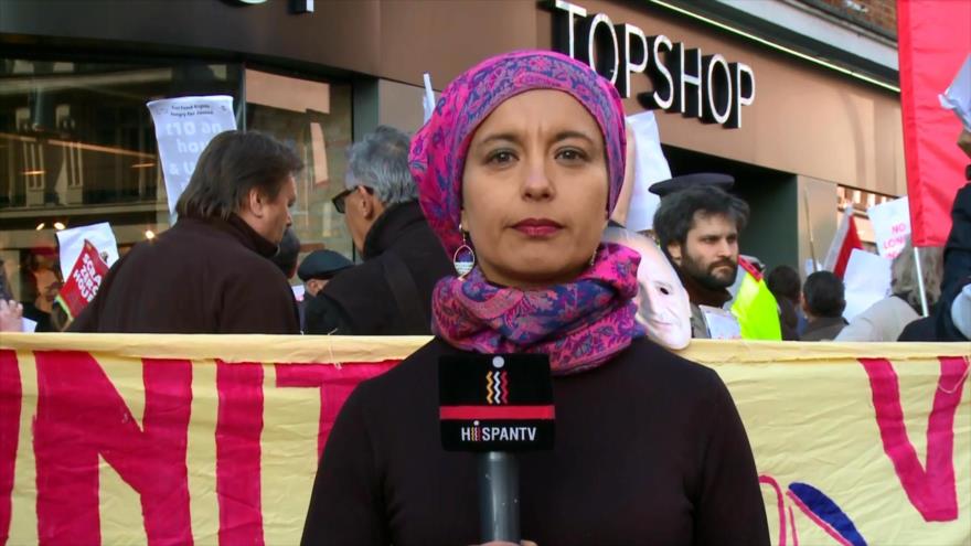 En el Reino Unido protestan por el reclamo del “salario de vida”