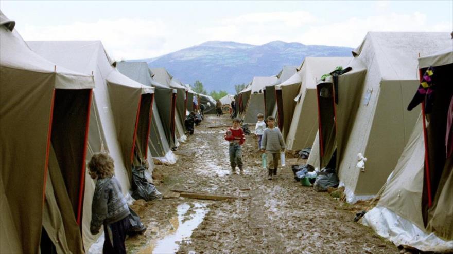 Refugiados palestinos en El Líbano.
