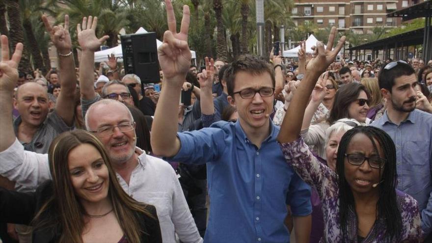El secretario político de Podemos, Iñigo Errejón, en Elche (este de España). 15 de mayo de 2016