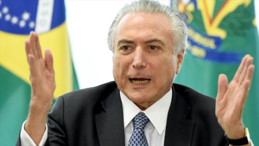 El presidente interino de Brasil, Michel Temer.