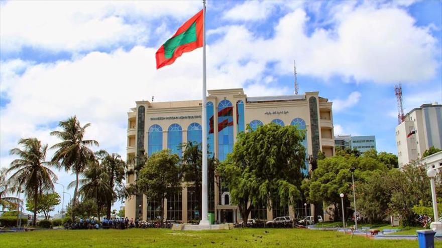 Plaza de la República, Malé, capital de las Maldivas.
