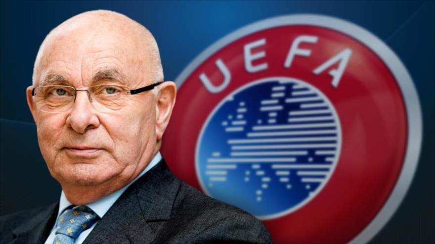 Michel Van Praag, presidente de la Asociación Holandesa de Fútbol (NKVB), y candidato a la presidencia de la UEFA.
