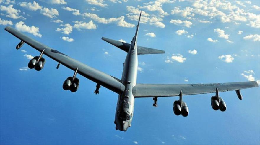 Un bombardero B-52, de fabricación estadounidnese.