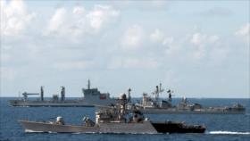 Irán y La India realizan maniobras navales conjuntas 