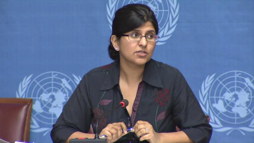 La portavoz de derechos humanos de la Organización de las Naciones Unidas (ONU), Ravina Shamdasani.
