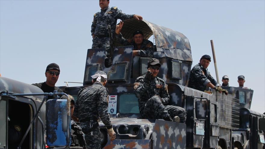 Soldados iraquíes se preparan para participar en las operaciones para la liberación de Faluya de Daesh, 22 de mayo de 2016.