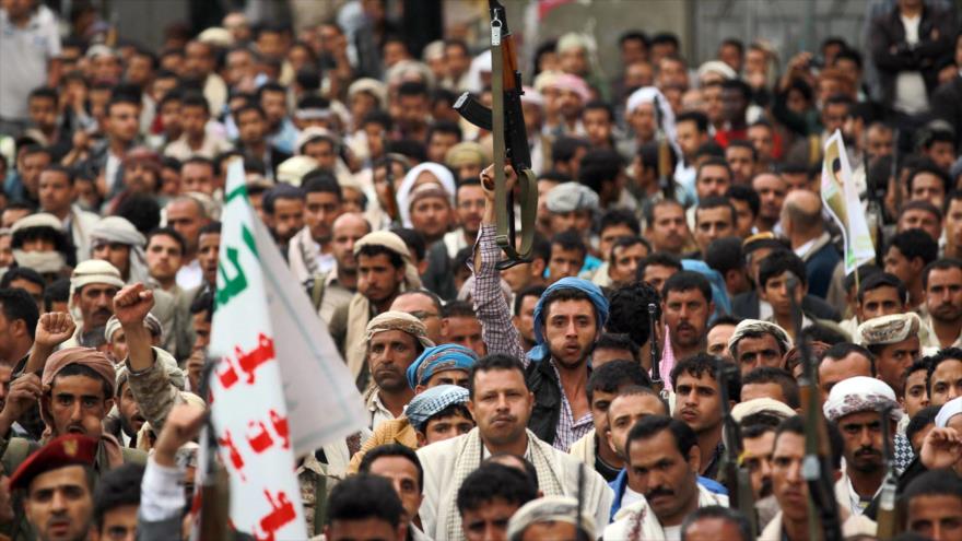 Manifestantes yemeníes en la ciudad de Saná.