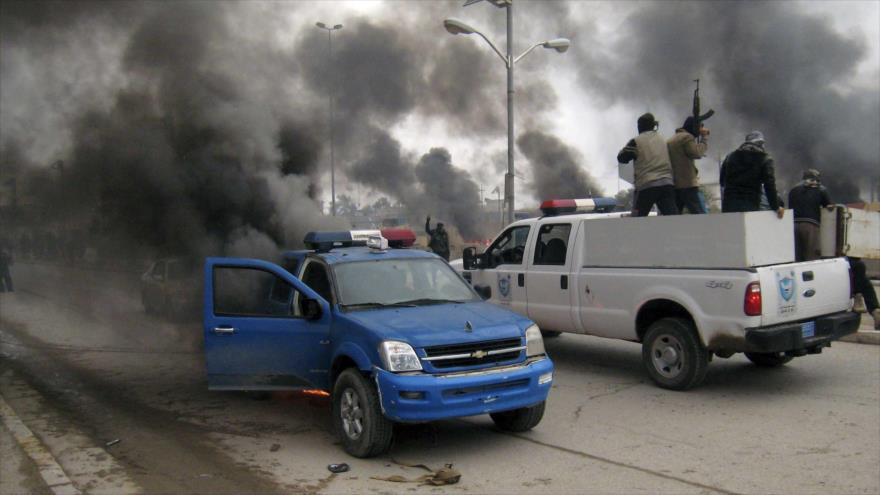 La ciudad occidental de Faluya cuando cayó en manos del grupo terrorista EIIL.