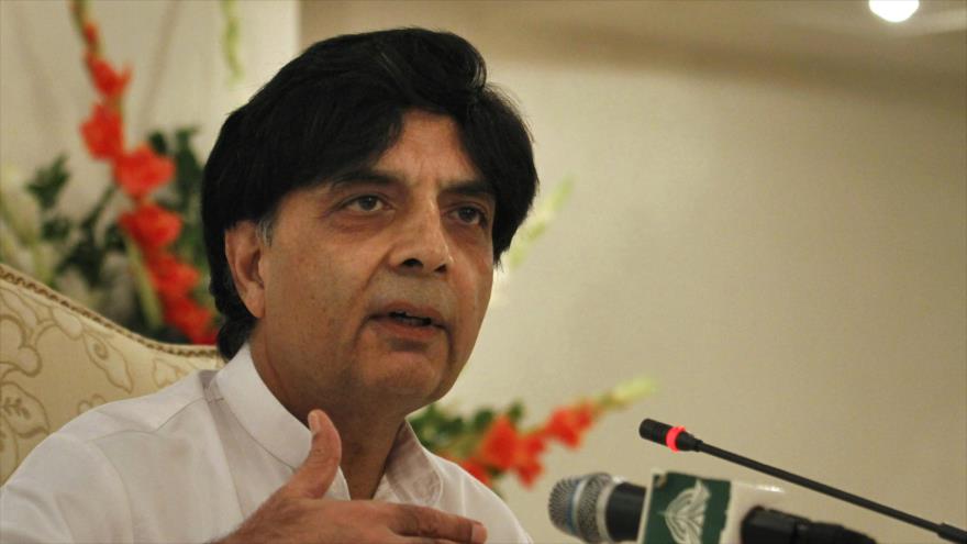 Chaudhry Nisar Ali, ministro del Interior de Paquistán.