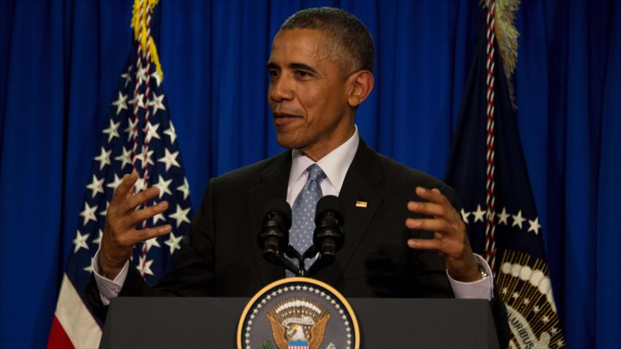 El presidente de EE.UU., Barack Obama, ofrece una rueda de prensa en la ciudad japonesa de Shima, 26 de mayo de 2016.