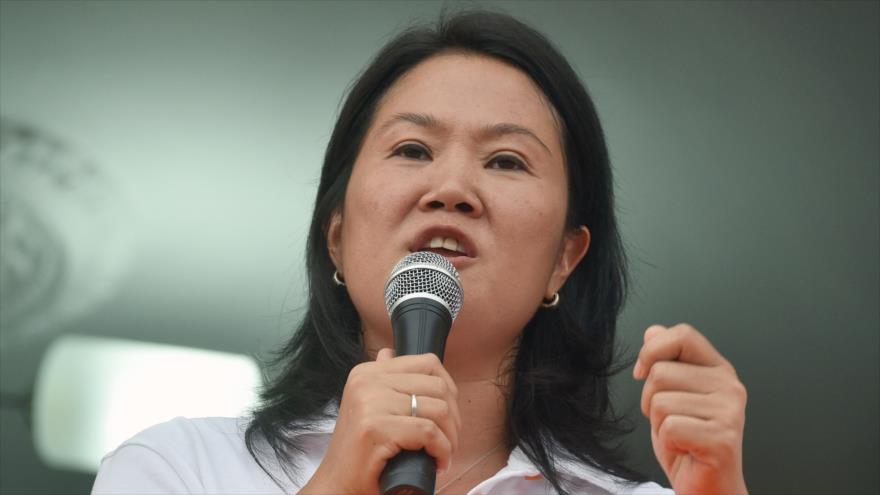 La candidata presidencial peruana por Fuerza Popular, Keiko Fujimori.