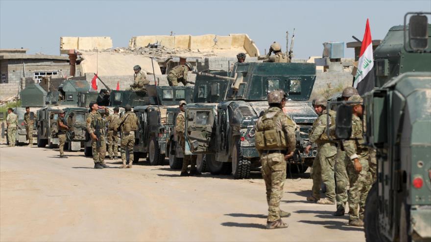 Fuerzas iraquíes a las afueras de Faluya, 26 de mayo de 2016.
