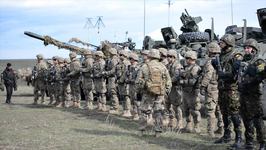 Militares de las fuerzas aliadas de la Organización del Tratado del Atlántico Norte (OTAN).