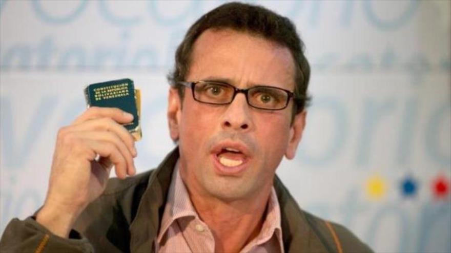 El opositor, Henrique Capriles.