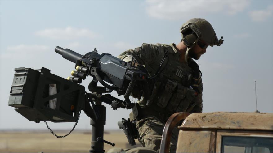 Soldado estadounidense en la provincia siria de Al-Raqa (norte), 25 de mayo de 2016.