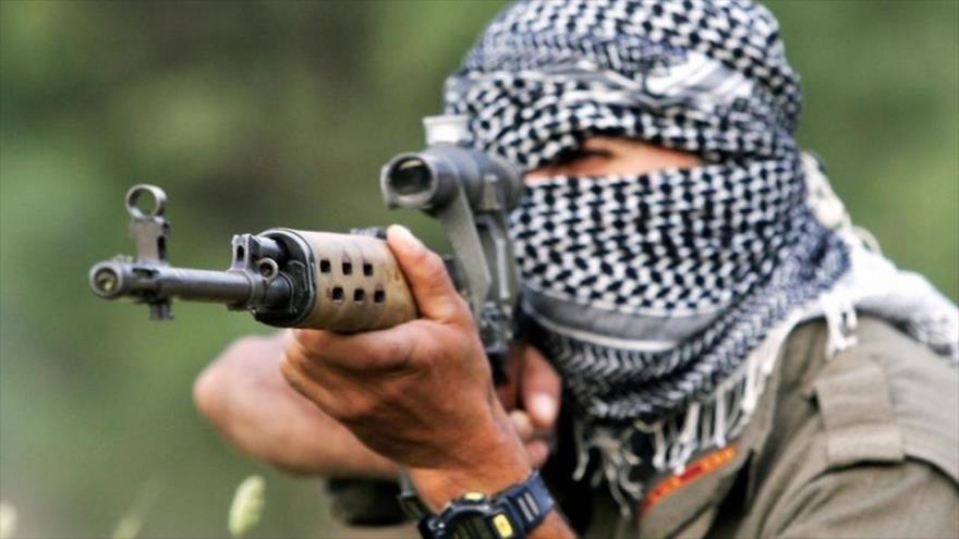 Un integrante del Partido de los Trabajadores del Kurdistán (PKK, en sus siglas en kurdo).